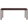 Dining Table Dark Brown 180x90x73 cm Pinewood Image 3