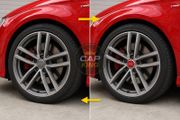 4 x Red Audi 69mm Centre Caps - FREE POST