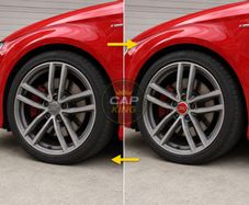 4 x Red Audi 69mm Centre Caps - FREE POST