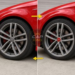 4 x Red Audi 69mm Centre Caps - FREE POST