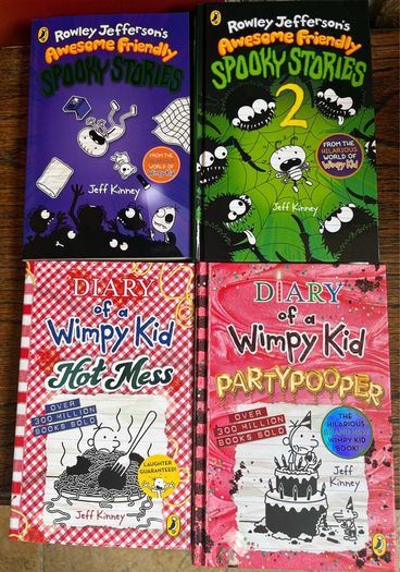 BRAND NEW - Jeff Kinney books (4)