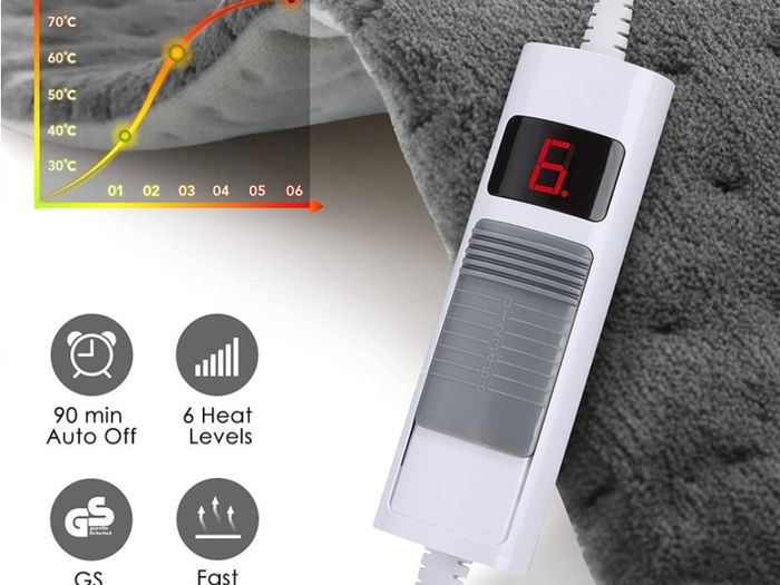 Heating Pad Electric Heat pad for Back Neck with Fast Heating Technology, 6 Heat Settings & Auto Shut Off, Machine Washable MULTIPLE COLOURS AVAILABLE, SEE PHOTOS (FREE POSTAGE)