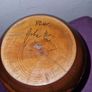 Vintage Wooden turned candle holder - Signed by artist Image 6