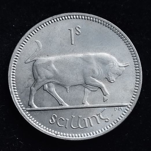 Ireland - 1968 - Shilling - Bull - UNC - KM.14a - [332]