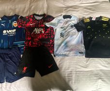 Football jerseys and shorts