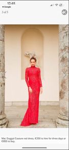 Cari's Closet Red Lace Dress