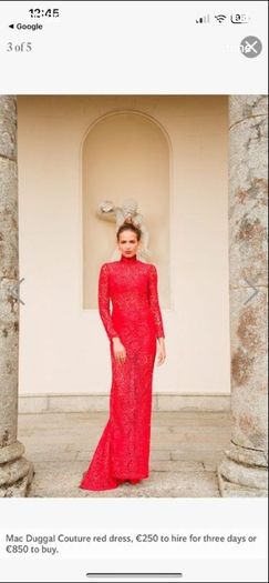 Cari's Closet Red Lace Dress