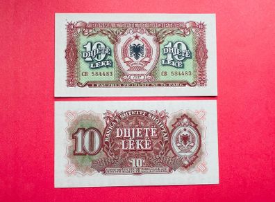 Albania   10  LEKE   1957  Pick  28a   ( Uncirculated )