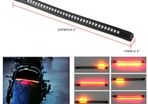 Universal 48 LED Flexible Motorcycle Plate Brake Tail Lamp Signal Turn Light 12V LED Strip Light Waterproof brake light strip