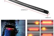 Universal 48 LED Flexible Motorcycle Plate Brake Tail Lamp Signal Turn Light 12V LED Strip Light Waterproof brake light strip