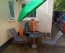 Garden Table Chairs & Umbrella Set