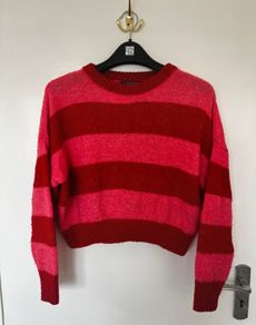 Pink & Red Stripe jumper XS