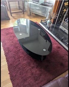 Glass coffee table