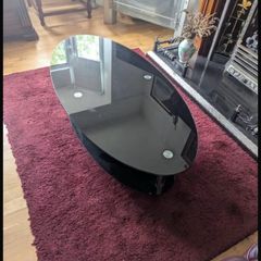 Glass coffee table