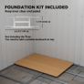Garden Storage Shed w/ window Double Door Green Image 4