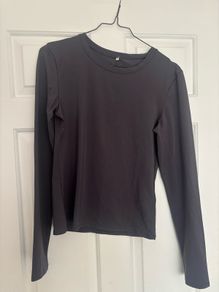 H&M grey Drymove long sleeve gym top size S