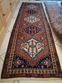 Genuine Heriz Persian Runner Rug Handmade