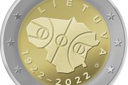 Lithuania 2 Euro Commemorative Coin 2022 - 100 Years of Basketball in Lithuania. Uncirculated.