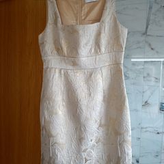 designer Wallis gold flowers occasion dress 10 12 for wedding confirmation communion