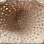 Handmade crochet dining set placemats coasters and basket green beige 9 pieces Image 8