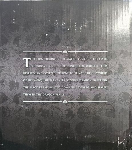 Gentle Giant Game of Thrones 7" Iron Throne replica