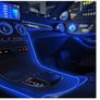 EL Wire Car LED Interior Lights Strip USB Neon Wire Lights 197 inch 6mm Sewing Edge Glowing EL Wire Lights for Car Ambient Lighting Kit 5M/16.5ft Car Decorations LED Lights for Car Interior Image 2
