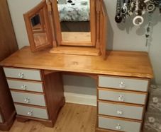 Dressing table and mirror
