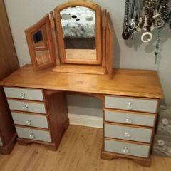 Dressing table and mirror