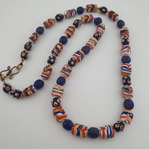 Antique Venetian African Style Mix Glass Necklace
