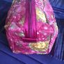 Pink Make up bag with sun design Image 2