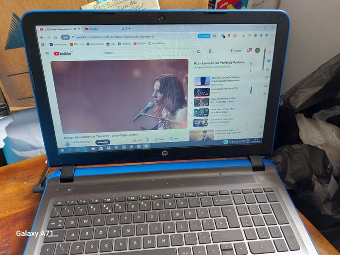HP Pavilion 15.6 inch Laptop, Blue, Intel Core i3-5157U, 2.5GHz, 8GB Ram, 1 Terrabyte HDD, Windows 10, Microsoft Edge, Opera, Firefox, avast, VLC