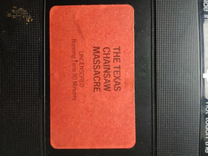 The Texas Chain Saw Massacre Pre Cert On Iver Film Services UK 1974 VHS Pal FF 30 No. 22