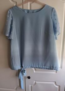 Emery Rose Light Blue Blouse.