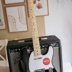 Squier Sonic Telecaster MN Black Electric Guitar with Accessories