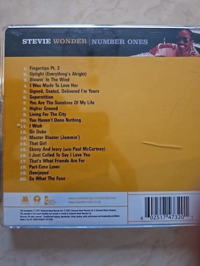 Stevie Wonder CD - Number Ones
