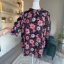 Brand New Ladies Short Sleeved Navy & Pink Floral Top from Marks & Spencer Size is UK 18 / EU 46 Image 6