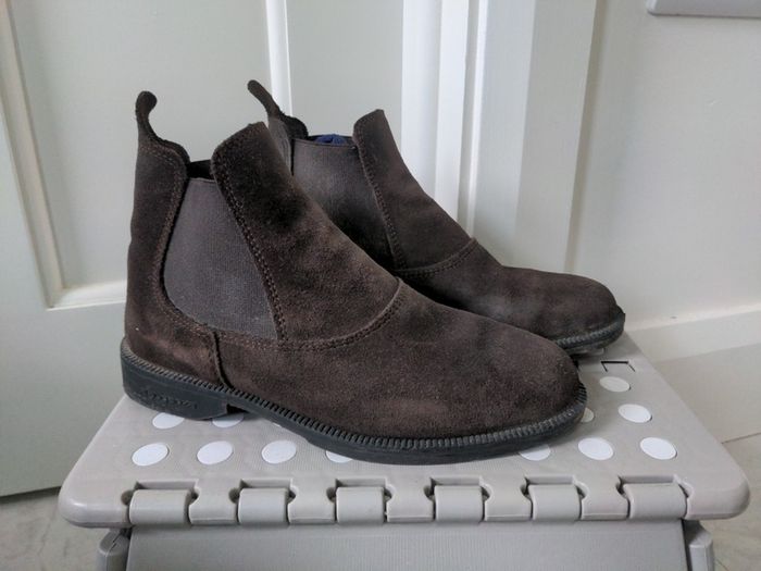Fouganza kids swede riding boots