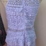 AX Paris Lilac Lace Layered Mini Dress Size 14 Image 4