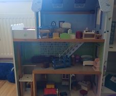 Playtive Wooden Dolls House with Furniture