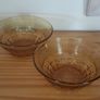 Pair of Amber Glass Dishes Image 4