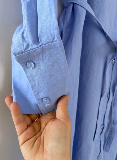 COS  Belted Linen Shirt Dress