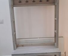 hall tree coat rack
