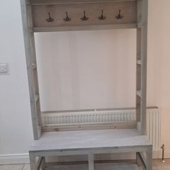 hall tree coat rack