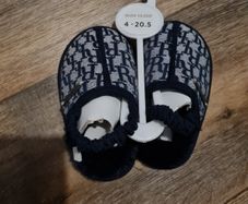 baby boys river island monogram slippers bnwt