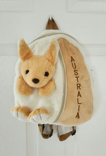 Australia Kangaroo Mini Backpack + Secret Life of Pets tin lunchbox + Unicorn Keychain