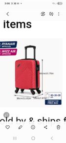 Suitcase 1  Blue & 1 Burgandy Colour