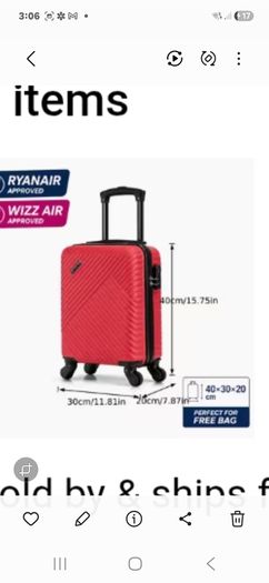Suitcase 1  Blue & 1 Burgandy Colour