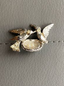 Bird Brooch with nest