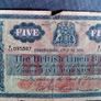 British Linen Bank Five Pound Note. Dated 6th June 1956. Image 2