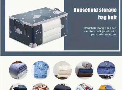 3pcs Large Heavy-Duty Quilt Storage Bag, new.